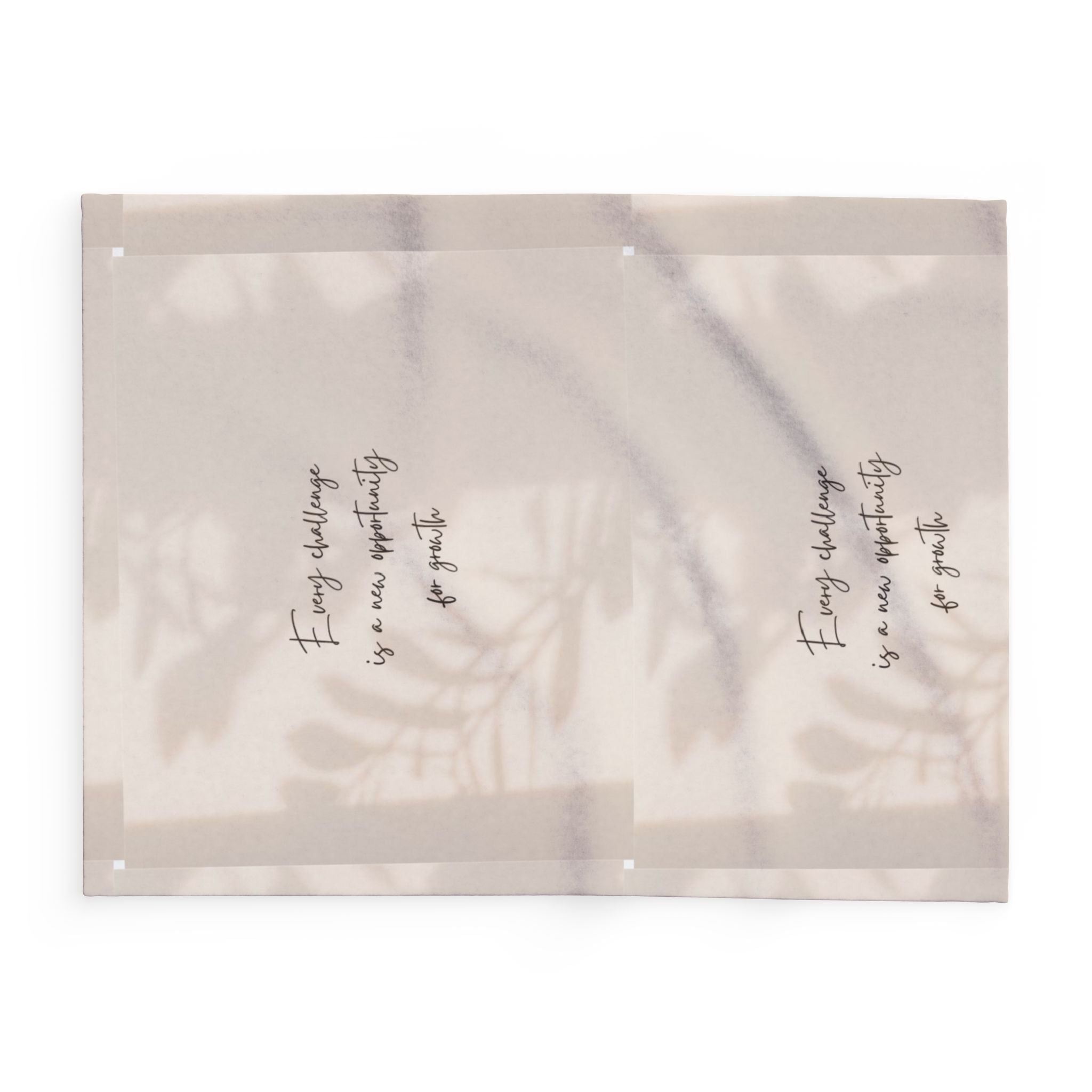 Cozy Inspirational Fleece Blanket - Every Challenge is an Opportunity Gift, Decorative Throw, Home Comfort, Motivational Decor Printify