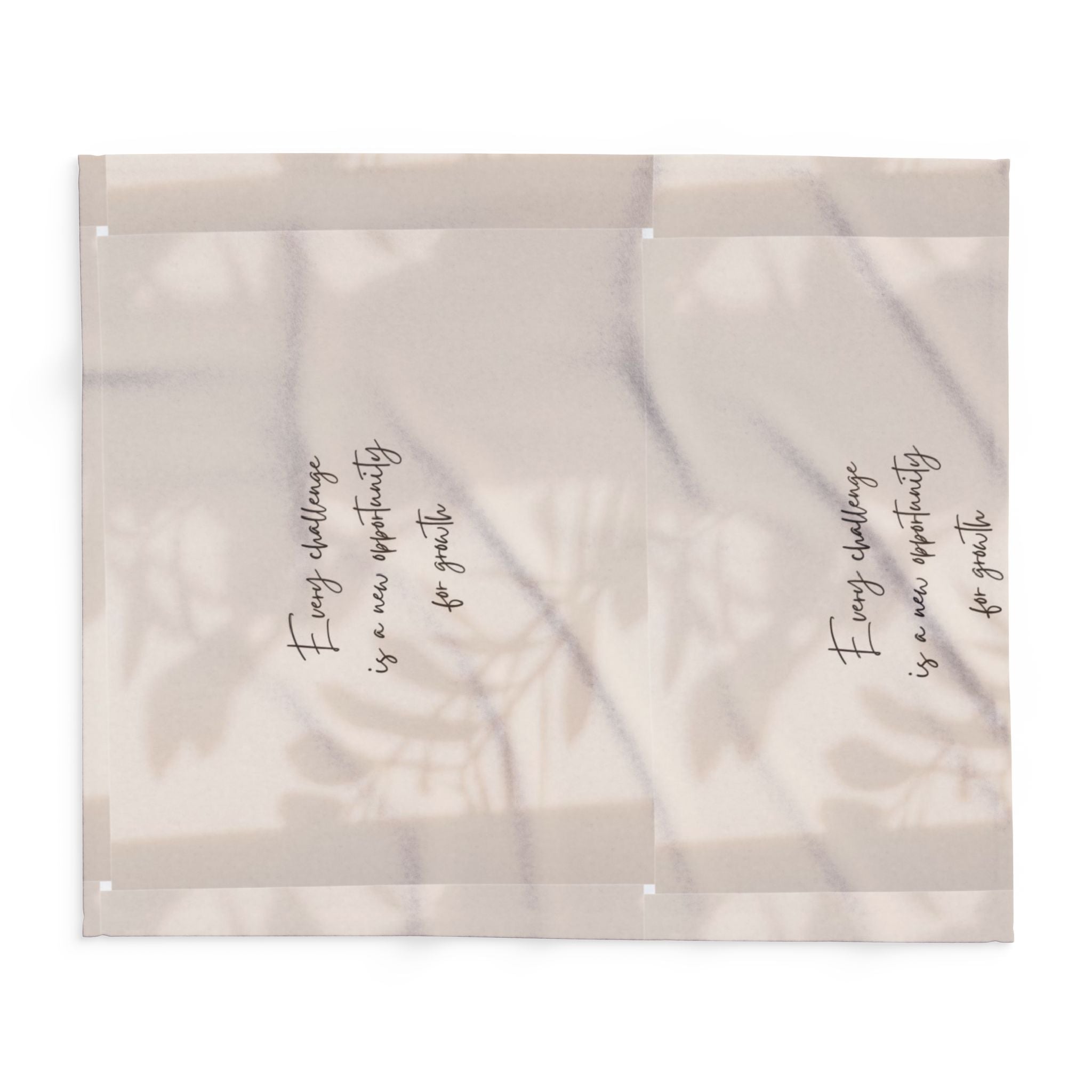 Cozy Inspirational Fleece Blanket - Every Challenge is an Opportunity Gift, Decorative Throw, Home Comfort, Motivational Decor Printify